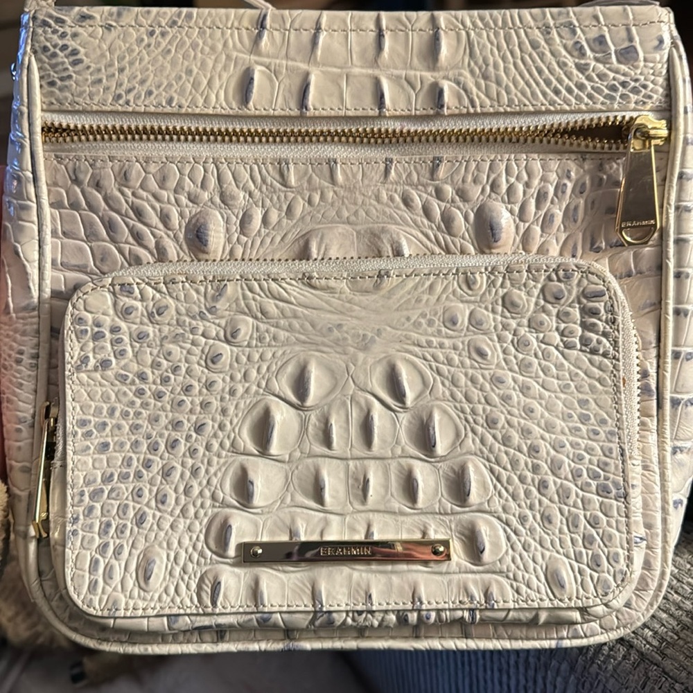 Brahmin white handbag